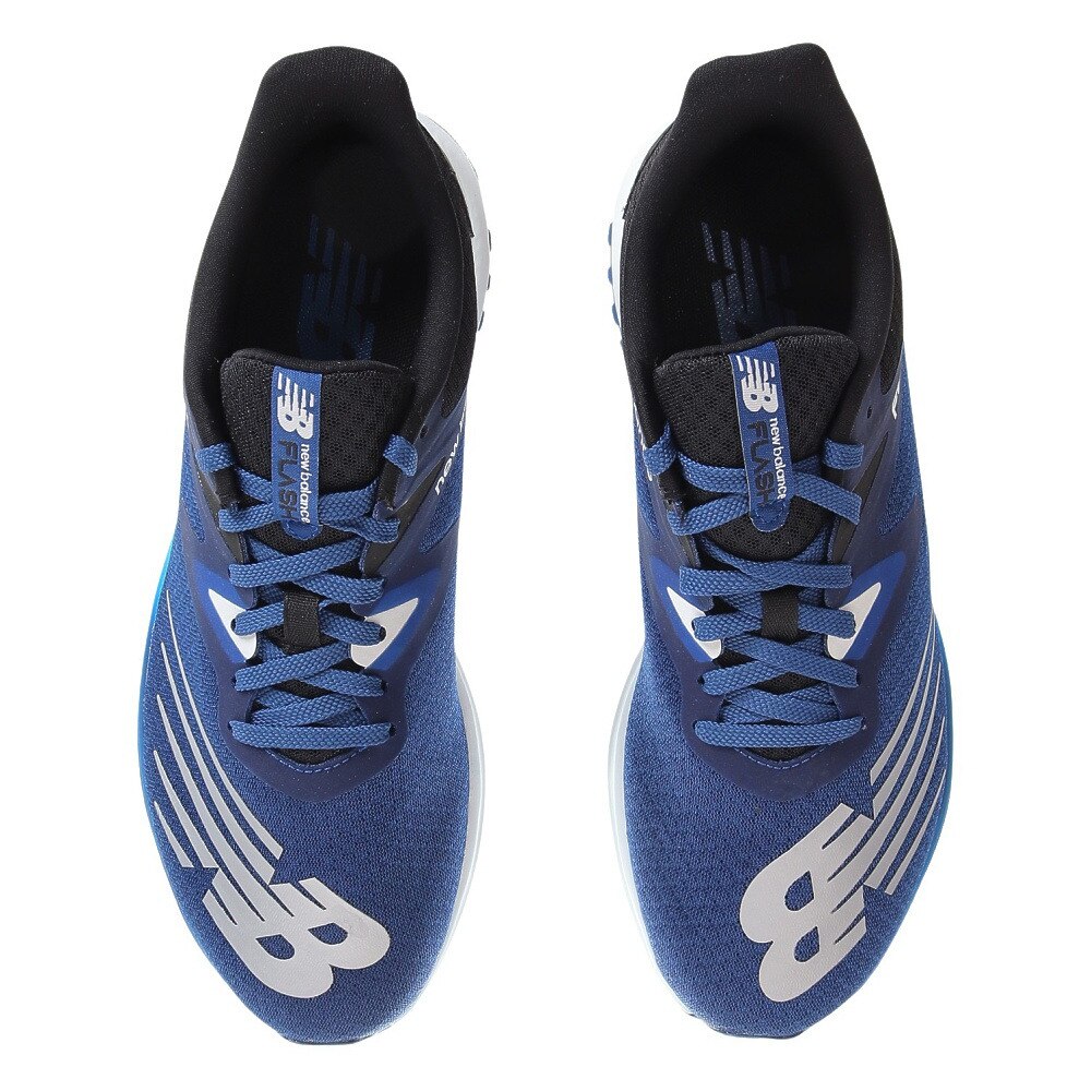 ニューバランス（new balance）（メンズ）ランニングシューズ ダイナソフト フラッシュ v6 BB6 ブルー ブラック MFLSHBB6 D スニーカー 軽量 トレーニング