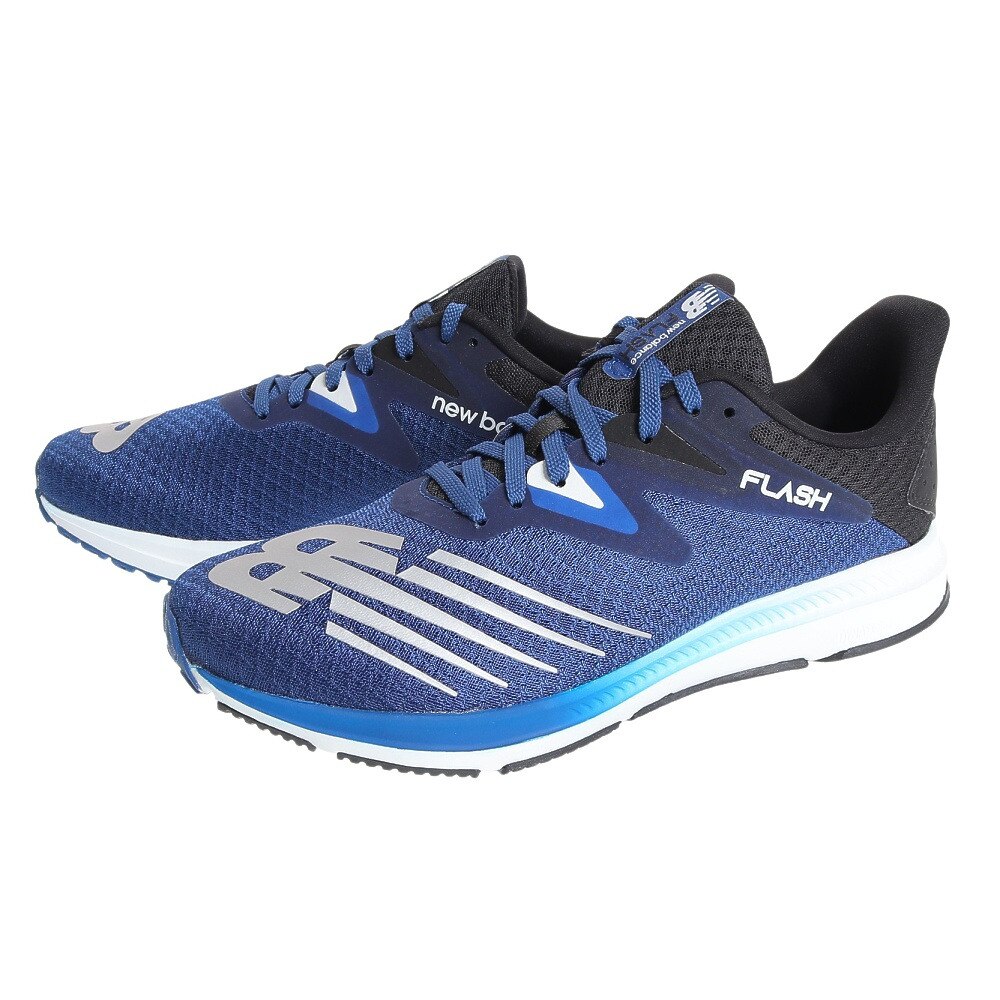 ニューバランス（new balance）（メンズ）ランニングシューズ ダイナソフト フラッシュ v6 BB6 ブルー ブラック MFLSHBB6 D スニーカー 軽量 トレーニング