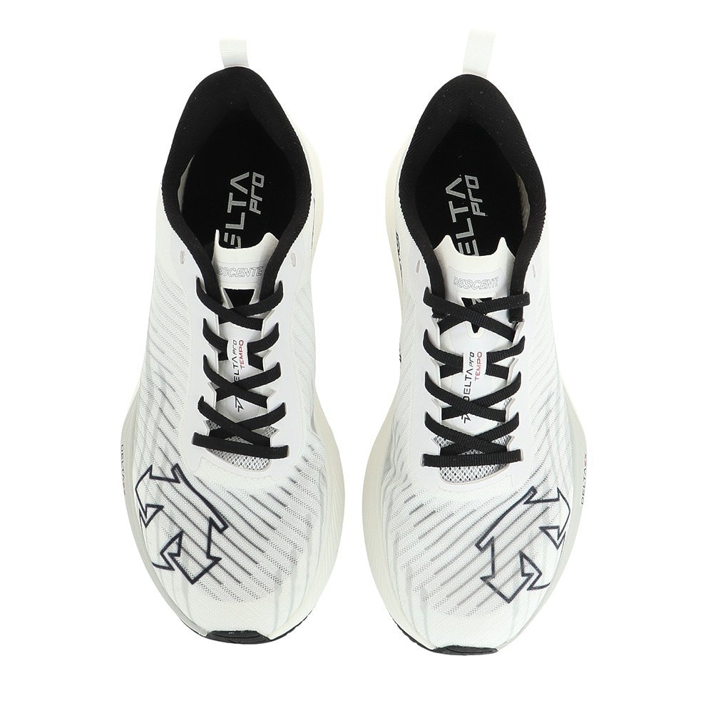 デサント（DESCENTE）（メンズ）ランニングシューズ デルタプロテンポ ホワイト SO123RRN12 WHT0 スニーカー トレーニング 