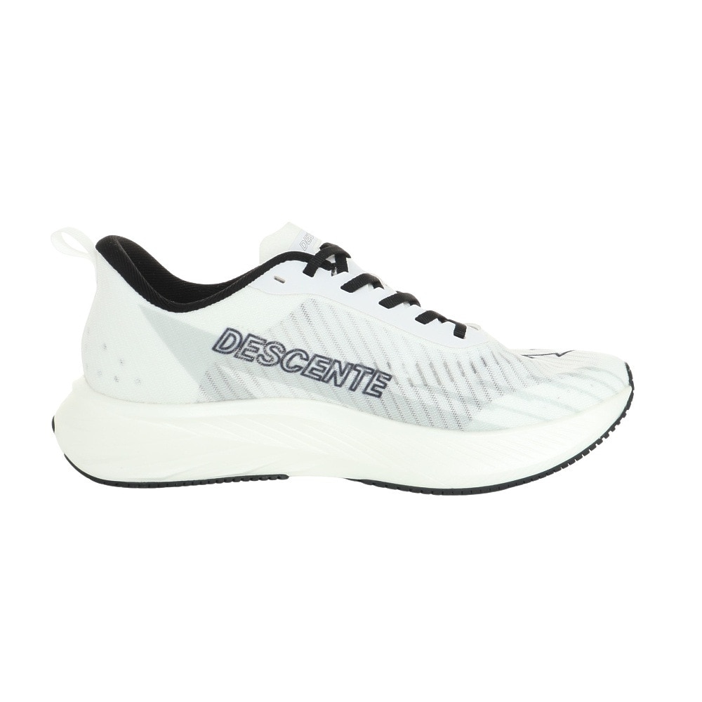 デサント（DESCENTE）（メンズ）ランニングシューズ デルタプロテンポ ホワイト SO123RRN12 WHT0 スニーカー トレーニング 