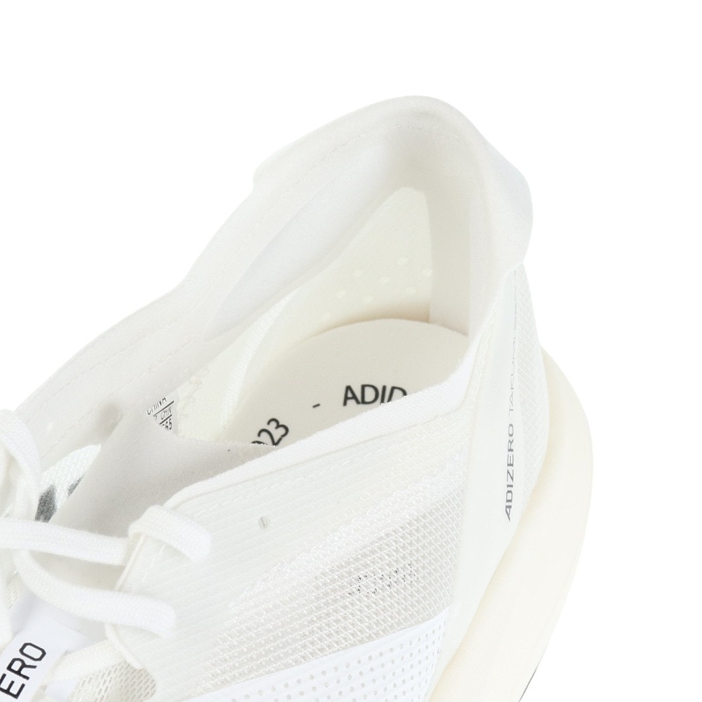 アディダス（adidas）（メンズ）ランニングシューズ アディゼロ タクミ セン 9 オフホワイト GY2594 スニーカー トレーニングシューズ 部活 軽量 クッション性