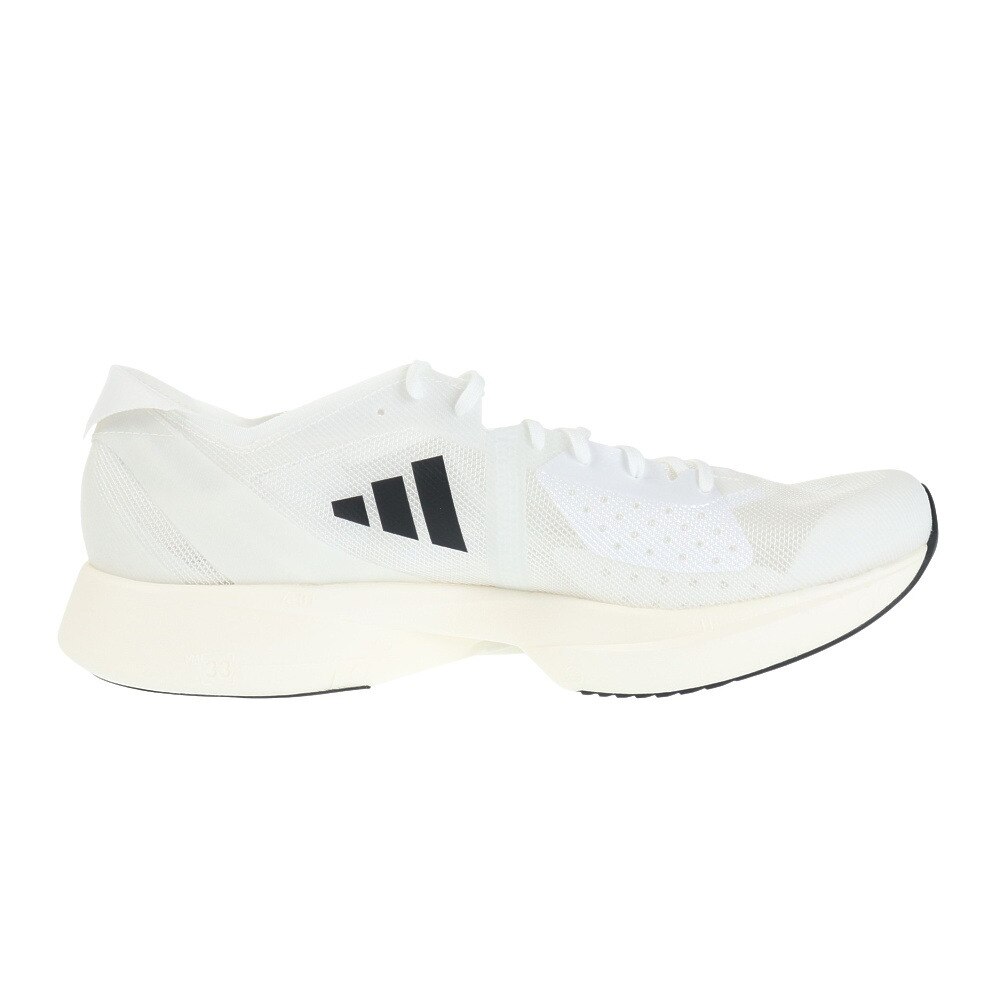 アディダス（adidas）（メンズ）ランニングシューズ アディゼロ タクミ セン 9 オフホワイト GY2594 スニーカー トレーニングシューズ 部活 軽量 クッション性