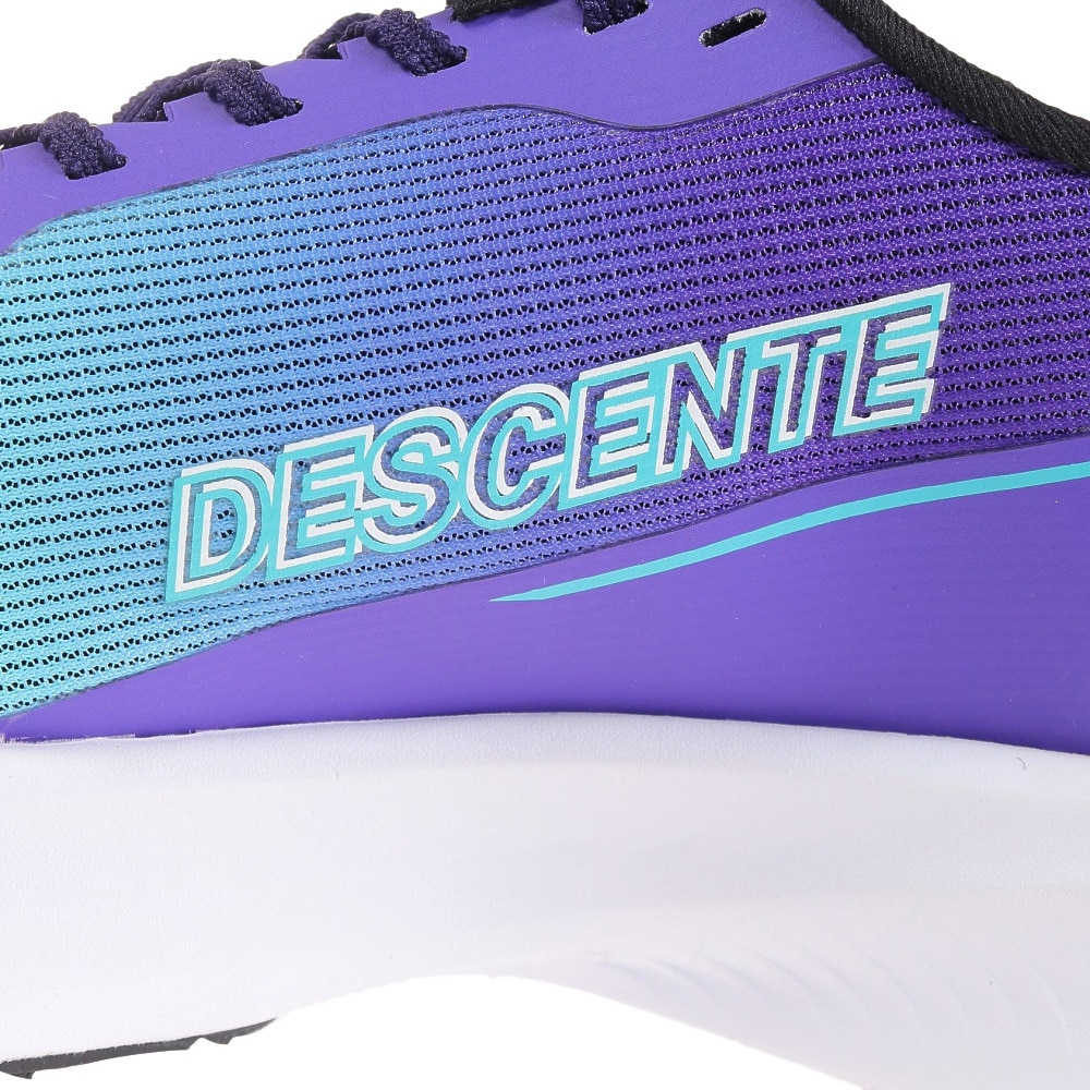 デサント（DESCENTE）（メンズ）ランニングシューズ デルタプロレースV2 ブルー SO123RRN11 BLE0 スニーカー トレーニング クッション 部活 登校