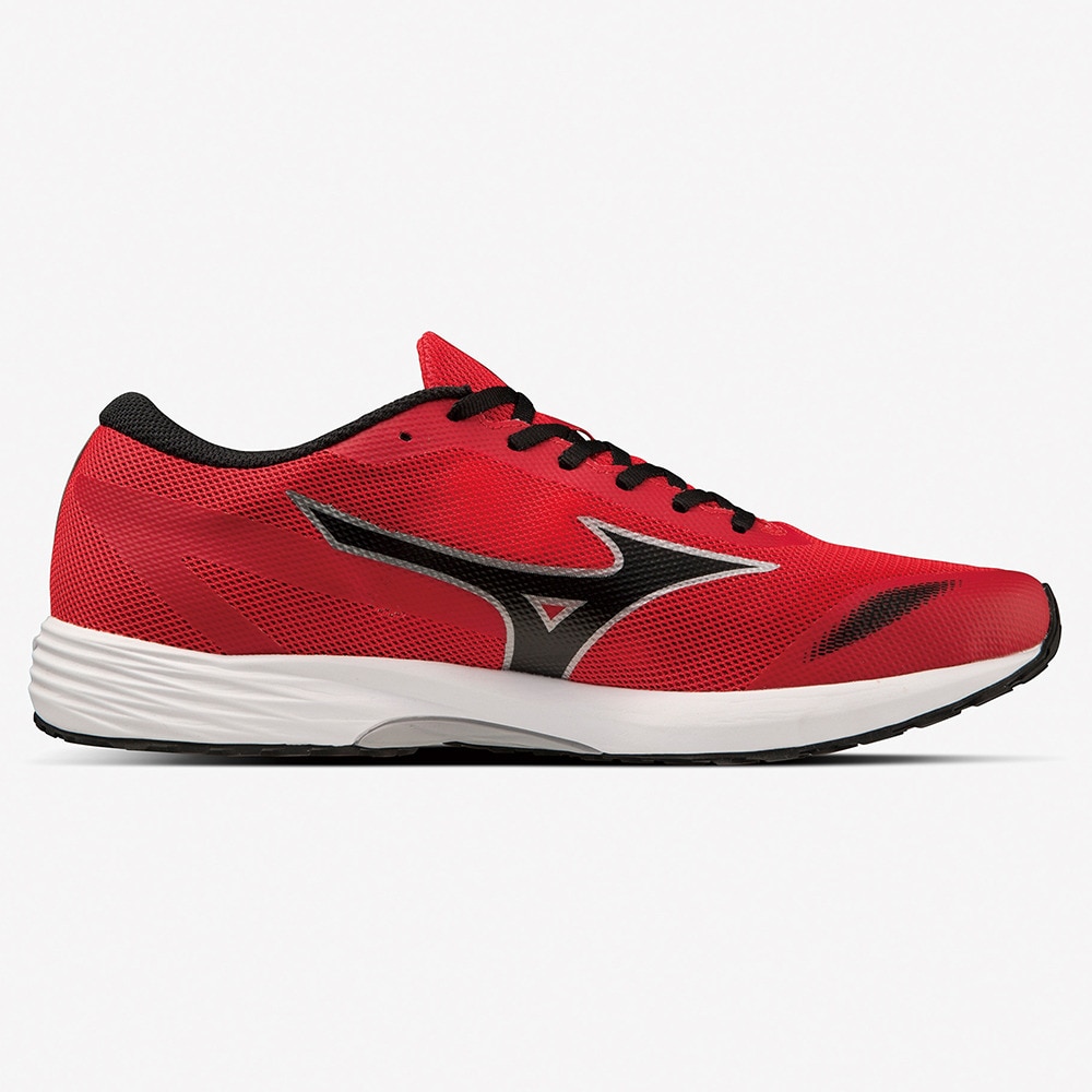 ミズノ（MIZUNO）（メンズ、レディース）ランニングシューズ デュエルソニック3 レッド ブラック U1GD233404 スニーカー トレーニング 軽量 クッション 陸上