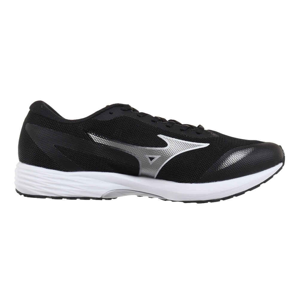 ミズノ（MIZUNO）（メンズ、レディース）ランニングシューズ デュエルソニック3 ワイド ブラック グレー U1GD233601 スニーカー トレーニング 軽量 クッション