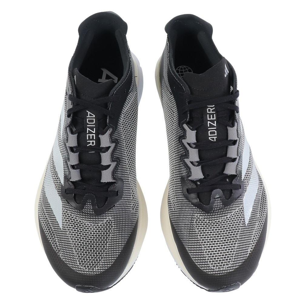 アディダス（adidas）（メンズ、レディース）ランニングシューズ アディゼロ ボストン 12 ブラック H03613 スニーカー トレーニング 幅広 軽量 陸上 部活