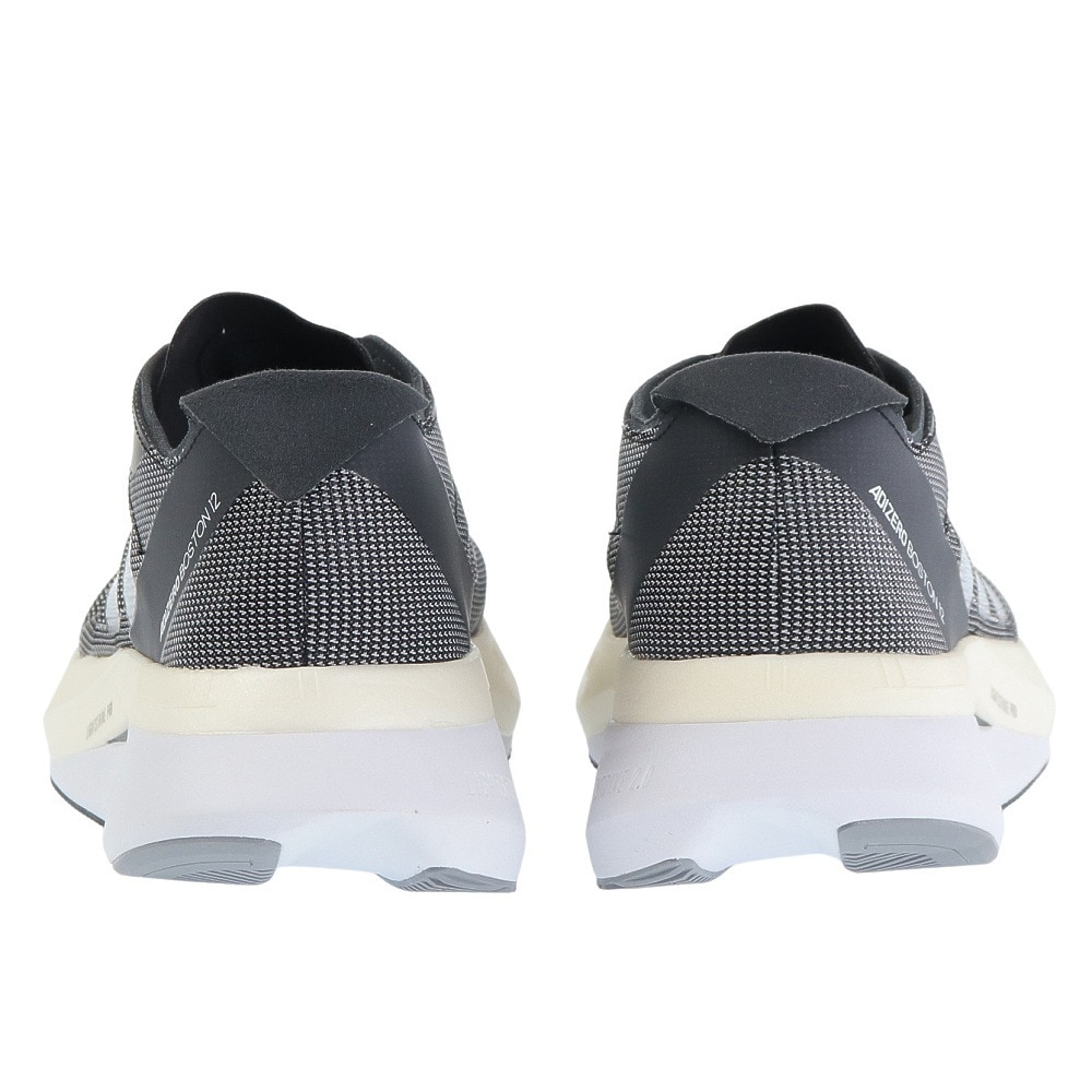 アディダス（adidas）（メンズ、レディース）ランニングシューズ アディゼロ ボストン 12 ブラック H03613 スニーカー トレーニング 幅広 軽量 陸上 部活