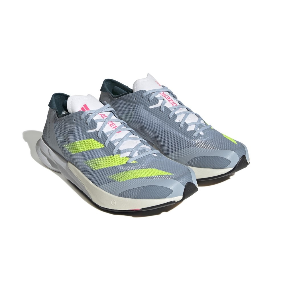 アディダス（adidas）（メンズ）ランニングシューズ アディゼロ ジャパン 8 M ライトグレー H03615 スニーカー トレーニング 軽量 弾力性 陸上 部活