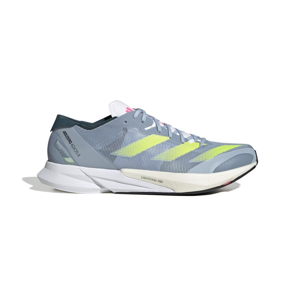 アディダス（adidas）（メンズ）ランニングシューズ アディゼロ ジャパン 8 M ライトグレー H03615 スニーカー トレーニング 軽量 弾力性 陸上 部活
