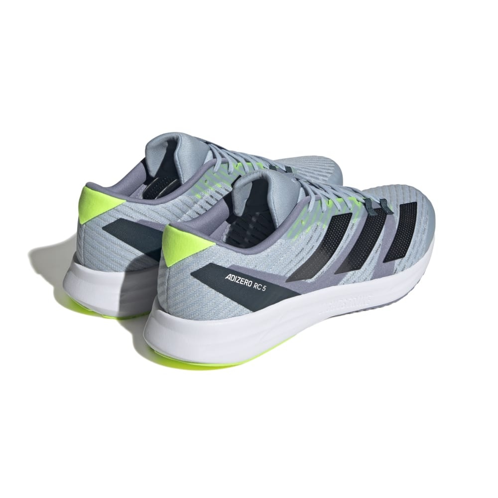 アディダス（adidas）（メンズ、レディース）ランニングシューズ アディゼロ RC 5 ライトグレー HQ7230 スニーカー 軽量 クッション性 トレーニング 部活