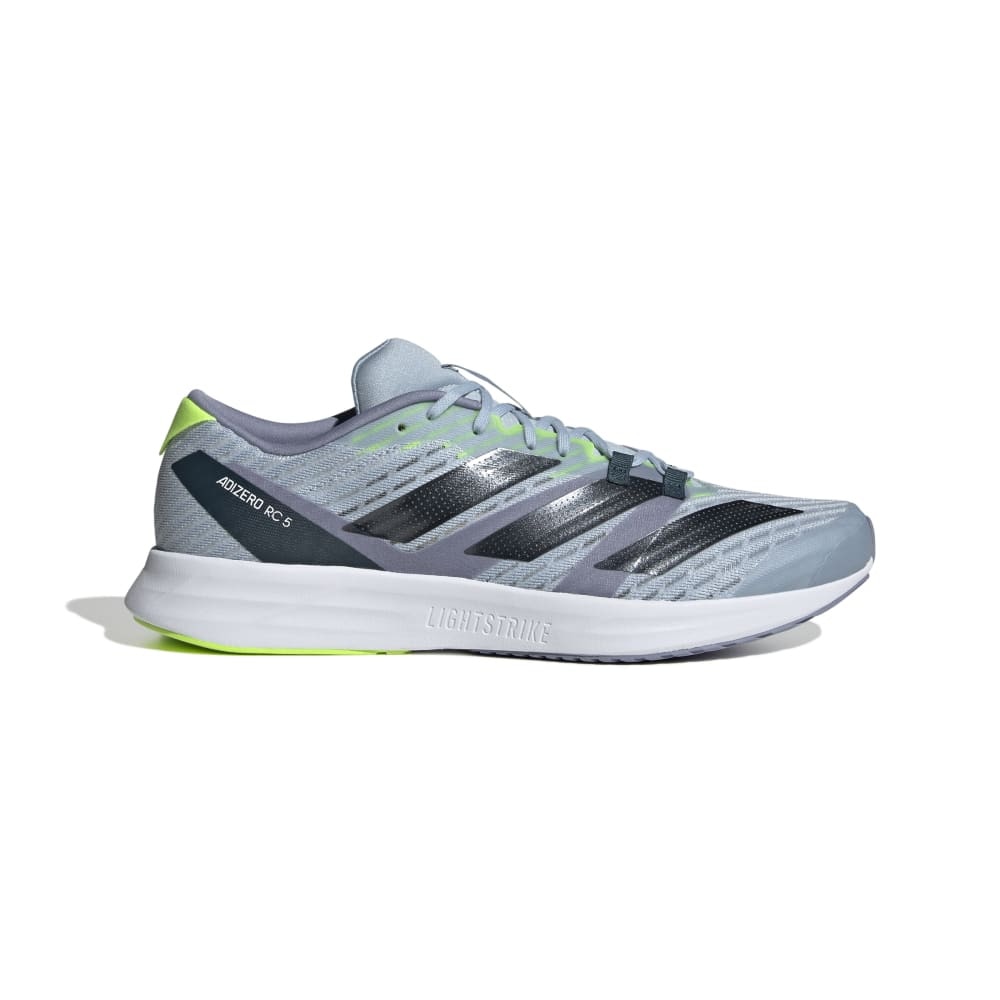 アディダス（adidas）（メンズ、レディース）ランニングシューズ アディゼロ RC 5 ライトグレー HQ7230 スニーカー 軽量 クッション性 トレーニング 部活