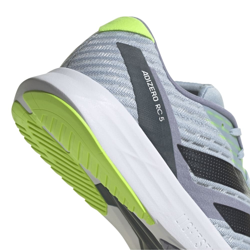 アディダス（adidas）（メンズ、レディース）ランニングシューズ アディゼロ RC 5 ライトグレー HQ7230 スニーカー 軽量 クッション性 トレーニング 部活