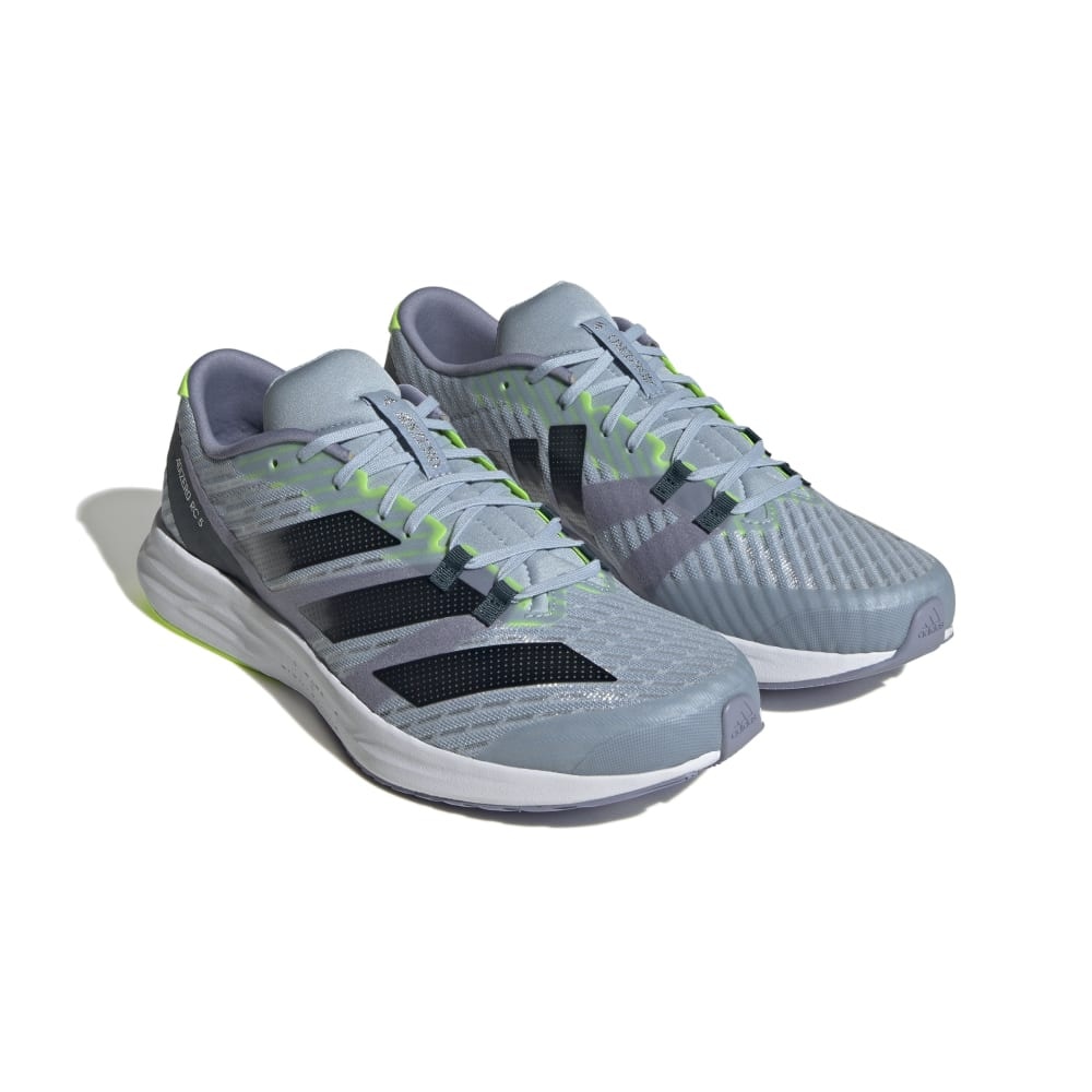 アディダス（adidas）（メンズ、レディース）ランニングシューズ アディゼロ RC 5 ライトグレー HQ7230 スニーカー 軽量 クッション性 トレーニング 部活