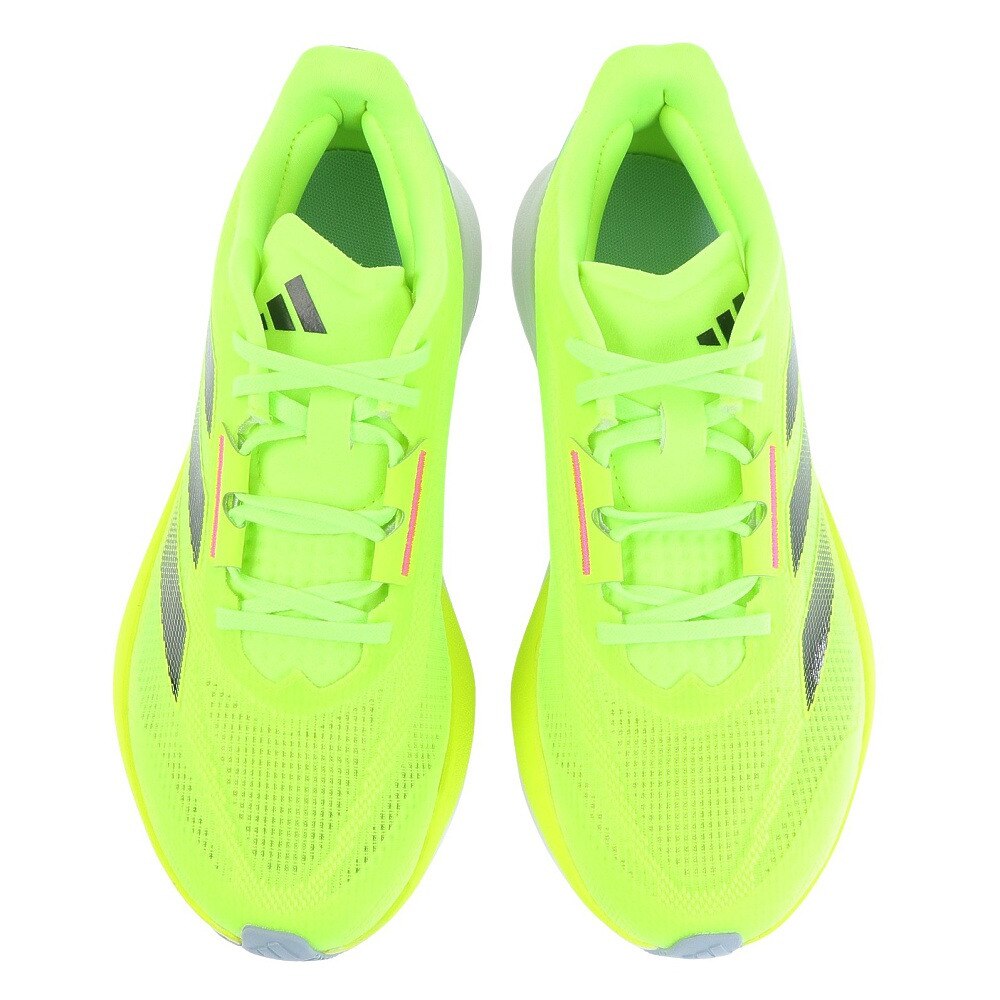 アディダス（adidas）（メンズ）ランニングシューズ アディゼロ デュラモ スピード フラッシュイエロー IF4820 スニーカー トレーニング 軽量 安定性 反発力