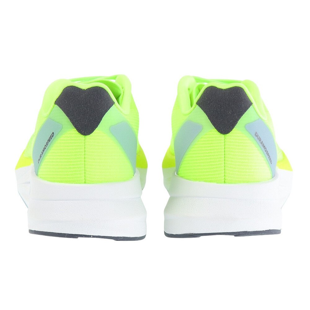 アディダス（adidas）（メンズ）ランニングシューズ アディゼロ デュラモ スピード フラッシュイエロー IF4820 スニーカー トレーニング 軽量 安定性 反発力