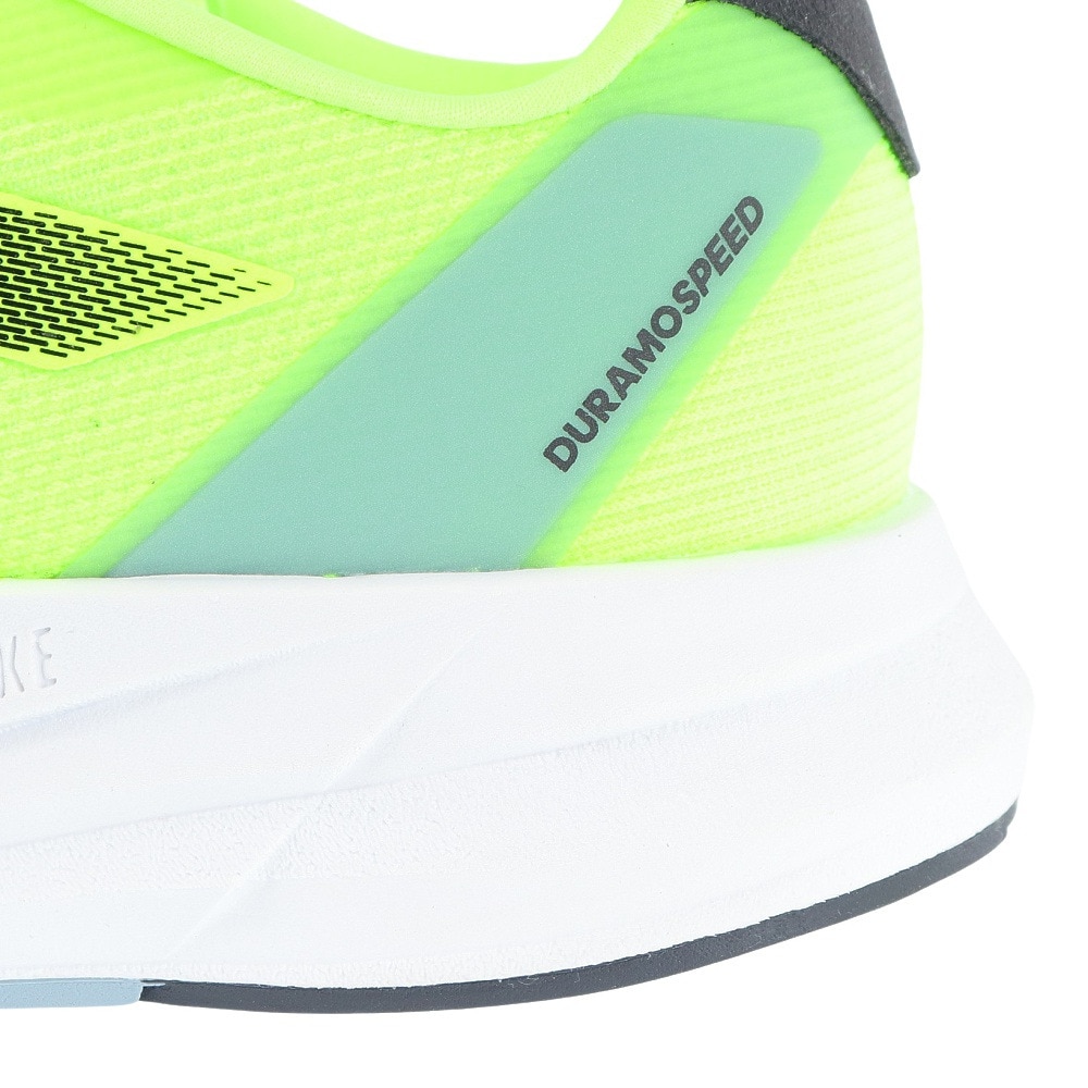 アディダス（adidas）（メンズ）ランニングシューズ アディゼロ デュラモ スピード フラッシュイエロー IF4820 スニーカー トレーニング 軽量 安定性 反発力