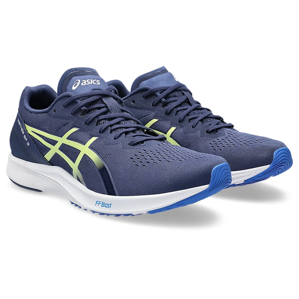 アシックス（ASICS）（メンズ）ランニングシューズ ターサー RP 3 ネイビー イエロー 1011B465.402 スニーカー レーシング トレーニング 軽量 反発性