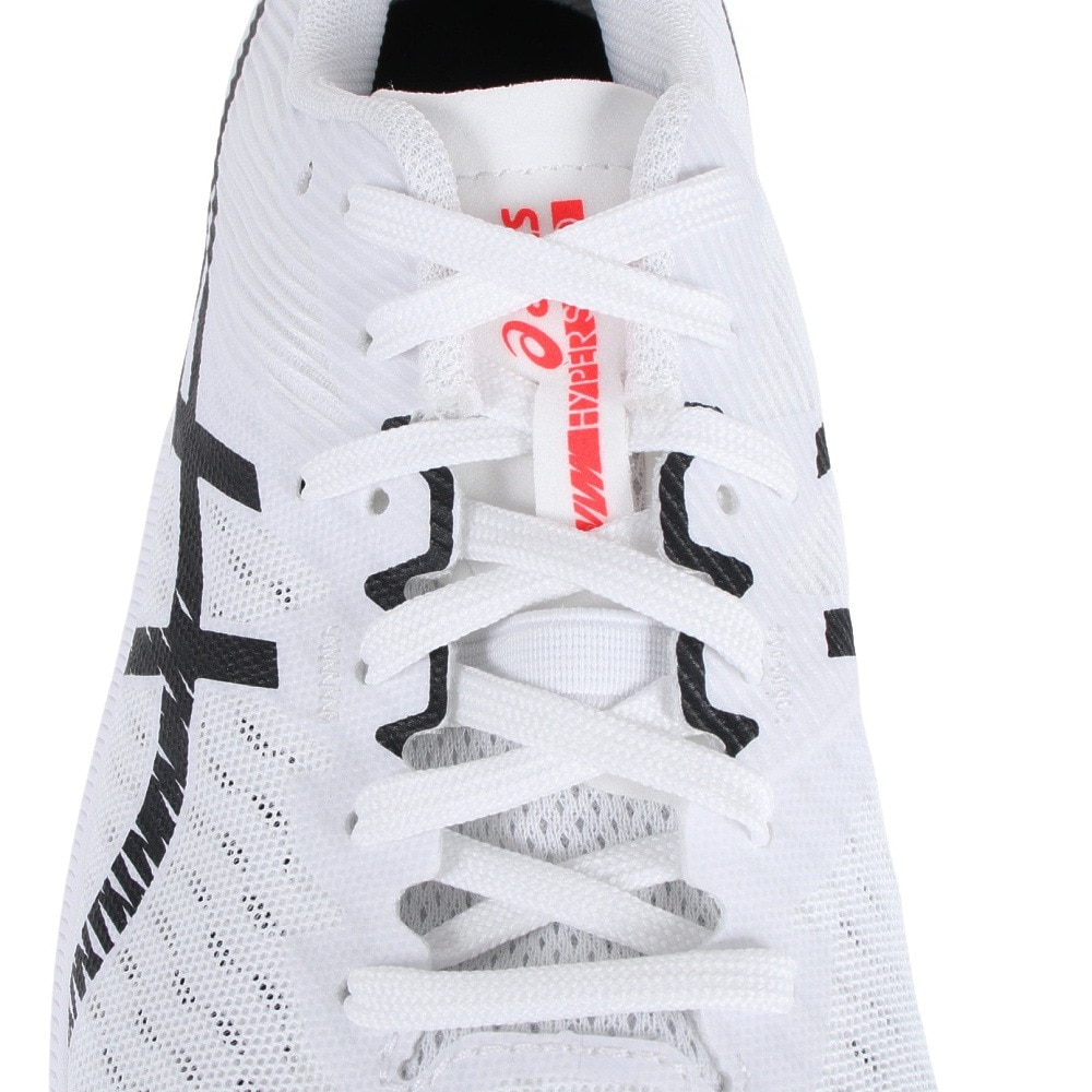 アシックス（ASICS）（メンズ）ランニングシューズ 部活 ハイパー スピード 3 ホワイト ブラック 1011B701.100 スニーカー トレーニング ジョギング 通気性 