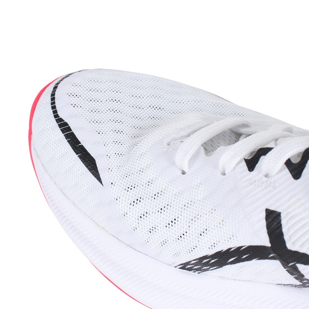 アシックス（ASICS）（メンズ）ランニングシューズ 部活 ハイパー スピード 3 ホワイト ブラック 1011B701.100 スニーカー トレーニング ジョギング 通気性 