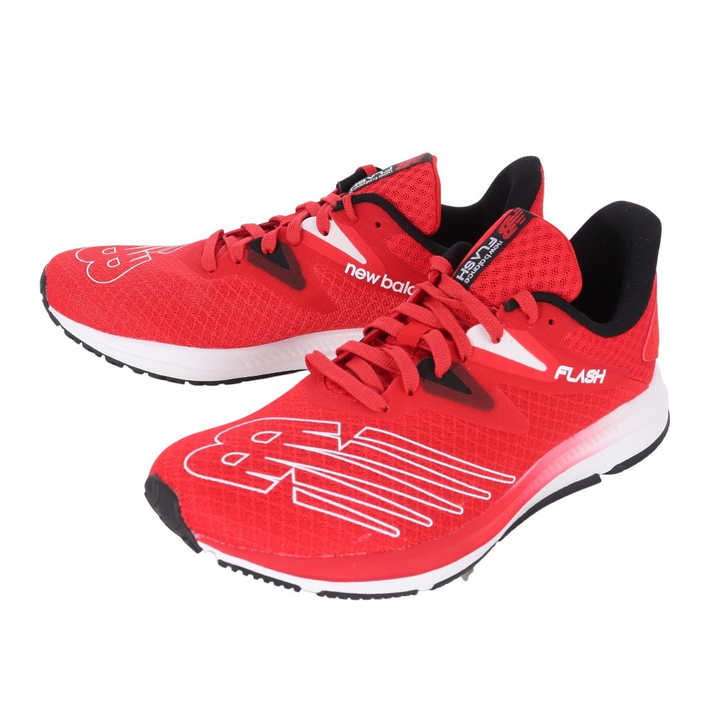 ニューバランス（new balance）（メンズ）ランニング シューズ ダイナソフト フラッシュ V6 レッド MFLSHRD6D スニーカー  トレーニング 軽量 耐久性 部活 スポーツ用品はスーパースポーツゼビオ