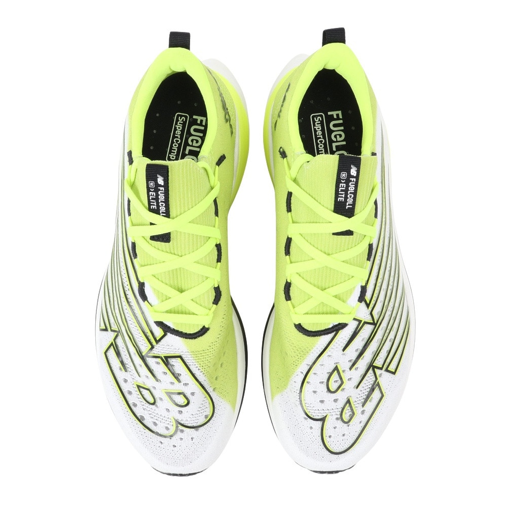 ニューバランス（new balance）（メンズ）ランニングシューズ フューエルセル エスシー エリート v3 ホワイト グリーン MRCELCT3D