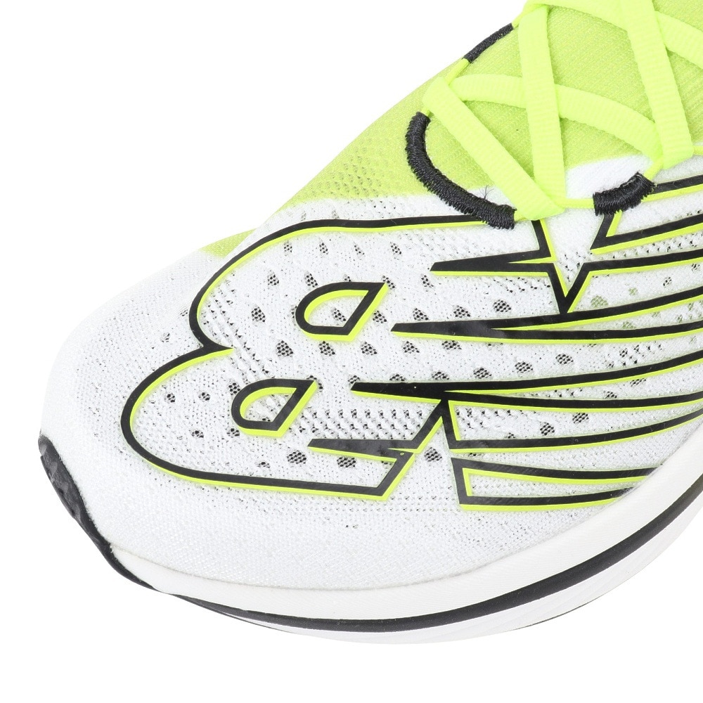 ニューバランス（new balance）（メンズ）ランニングシューズ フューエルセル エスシー エリート v3 ホワイト グリーン MRCELCT3D