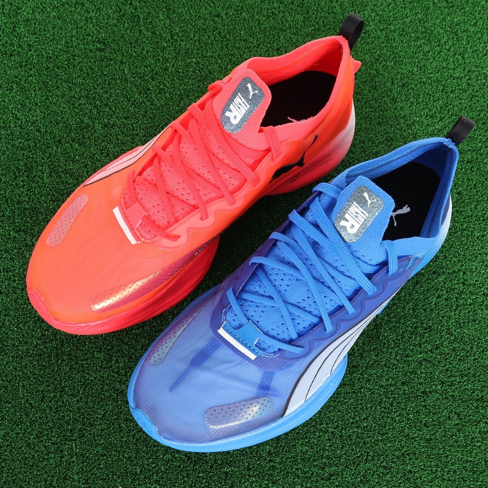 プーマ（PUMA）（メンズ）ランニングシューズ ファストアール ニトロエリート ブルー レッド 19533608 スニーカー マラソン クッション性 軽量 反発性