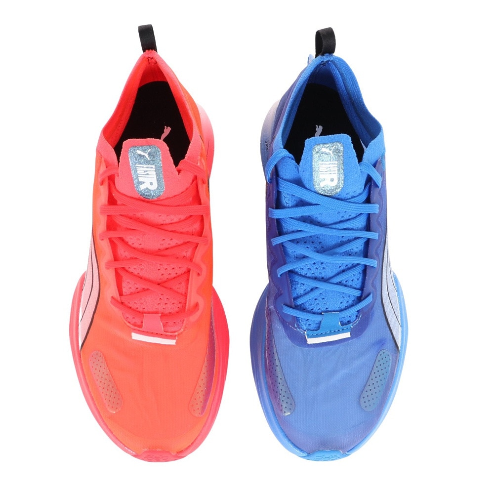 プーマ（PUMA）（メンズ）ランニングシューズ ファストアール ニトロエリート ブルー レッド 19533608 スニーカー マラソン クッション性  軽量 反発性 スポーツ用品はスーパースポーツゼビオ