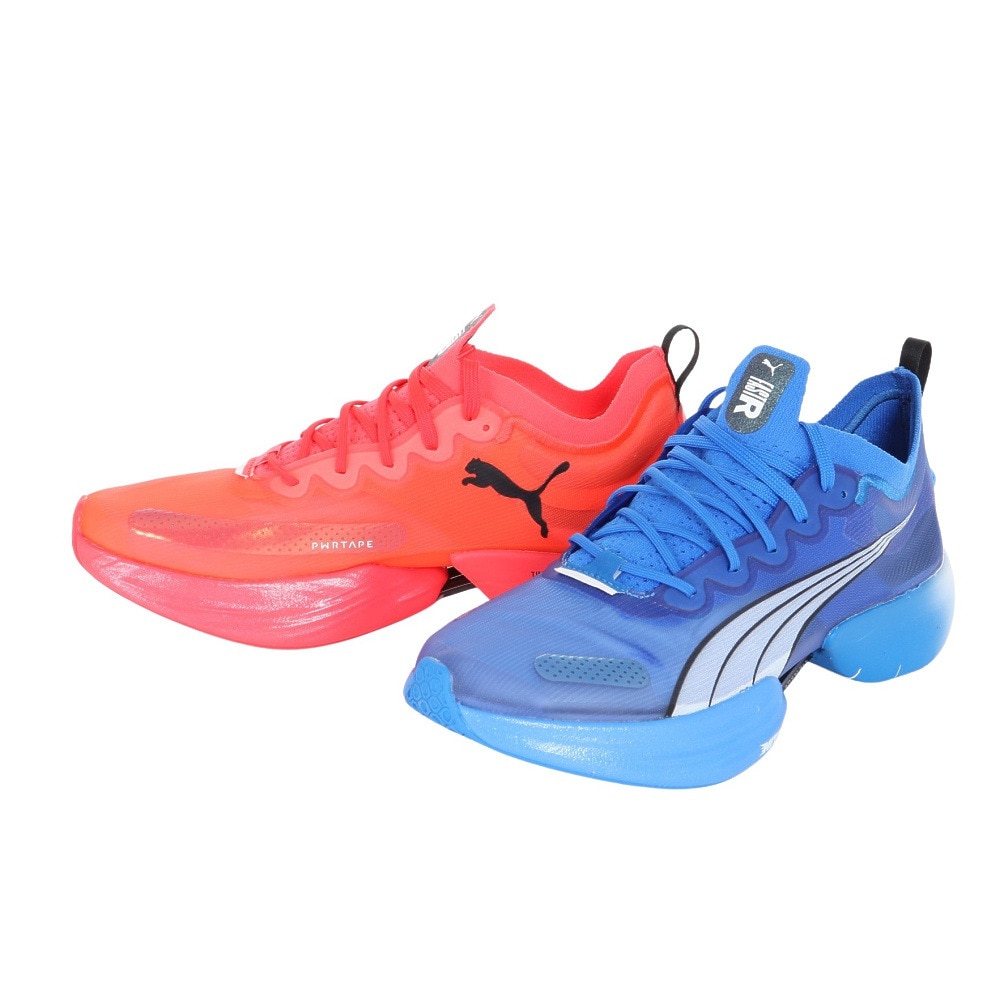 プーマ（PUMA）（メンズ）ランニングシューズ ファストアール ニトロエリート ブルー レッド 19533608 スニーカー マラソン クッション性 軽量 反発性