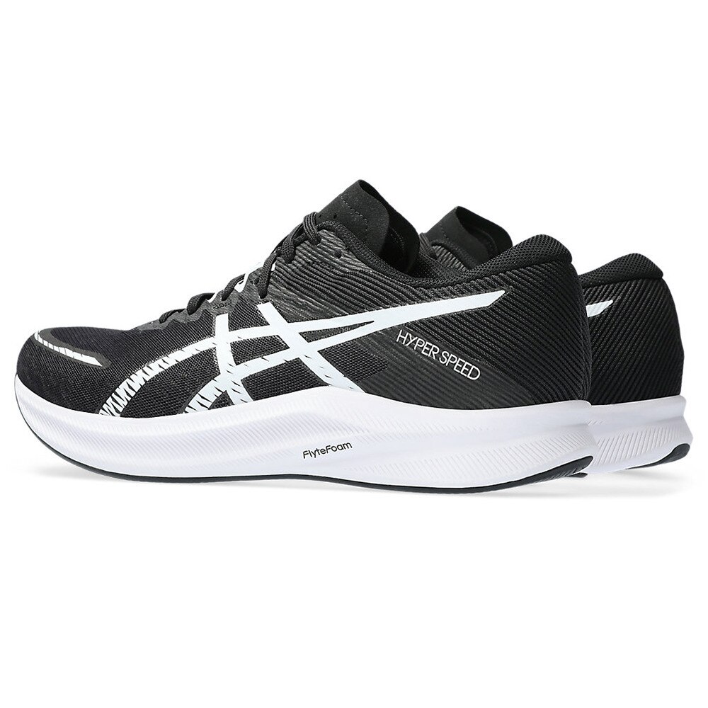 アシックス（ASICS）（メンズ）ランニングシューズ ハイパー スピード 3 ブラック 1011B701.001 スニーカー トレーニング ジョギング 通気性 