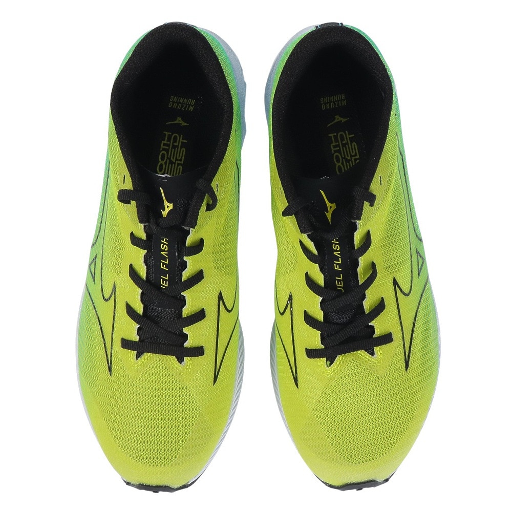 ミズノ（MIZUNO）（メンズ、レディース）ランニングシューズ デュエルフラッシュ イエロー ブラック U1GD236001 スニーカー 軽量 レーシング トラックレース