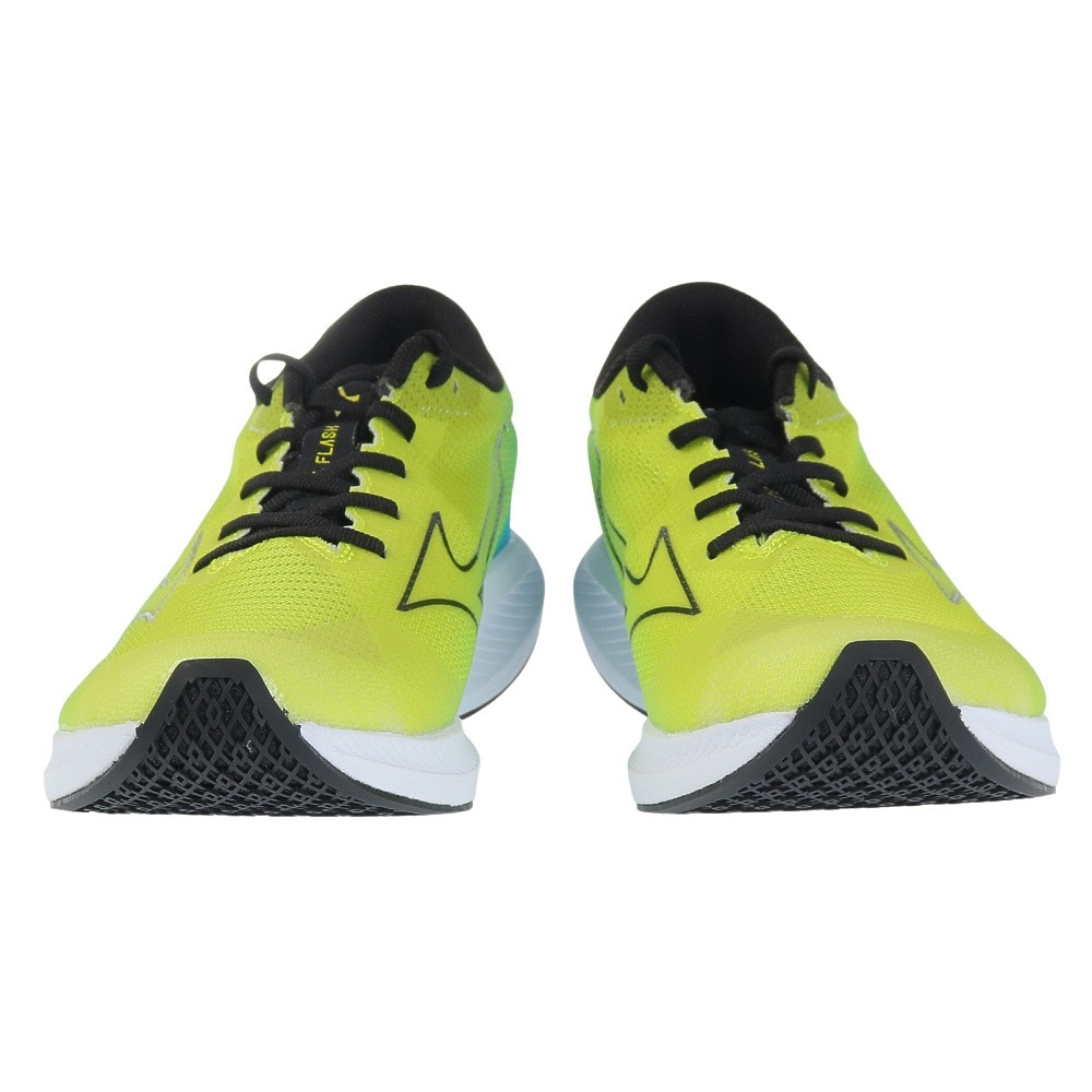 ミズノ（MIZUNO）（メンズ、レディース）ランニングシューズ デュエルフラッシュ イエロー ブラック U1GD236001 スニーカー 軽量 レーシング トラックレース