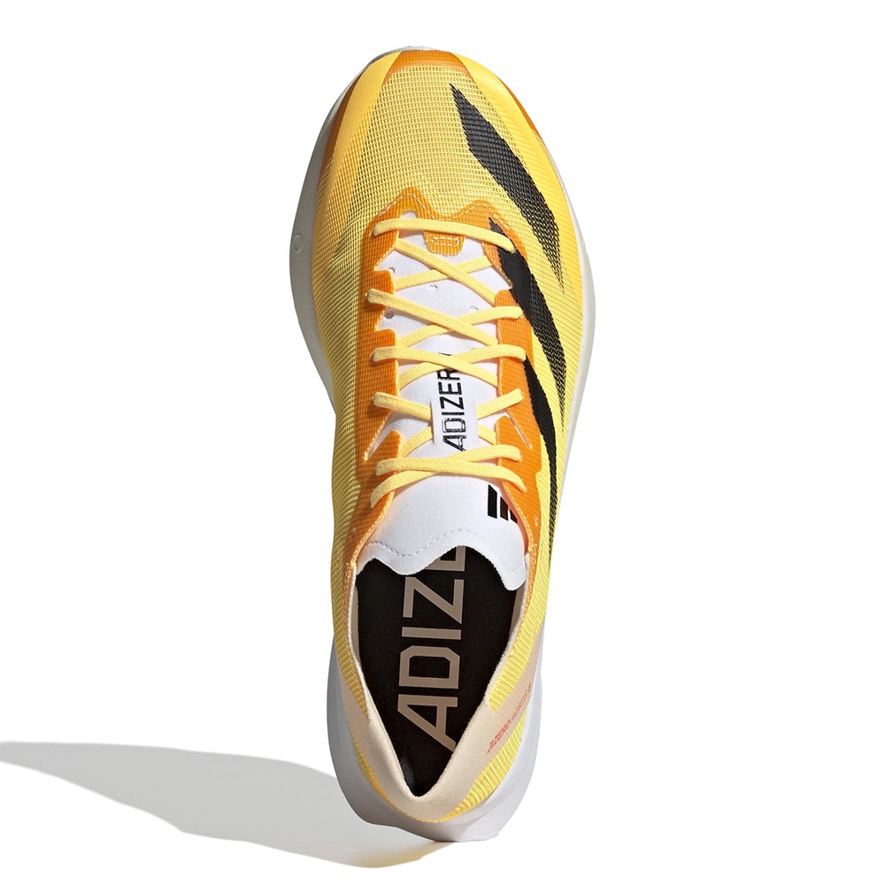 アディダス（adidas）（メンズ）ランニングシューズ アディゼロジャパン8 M オレンジ イエロー IG5646 スニーカー トレーニング 部活 軽量