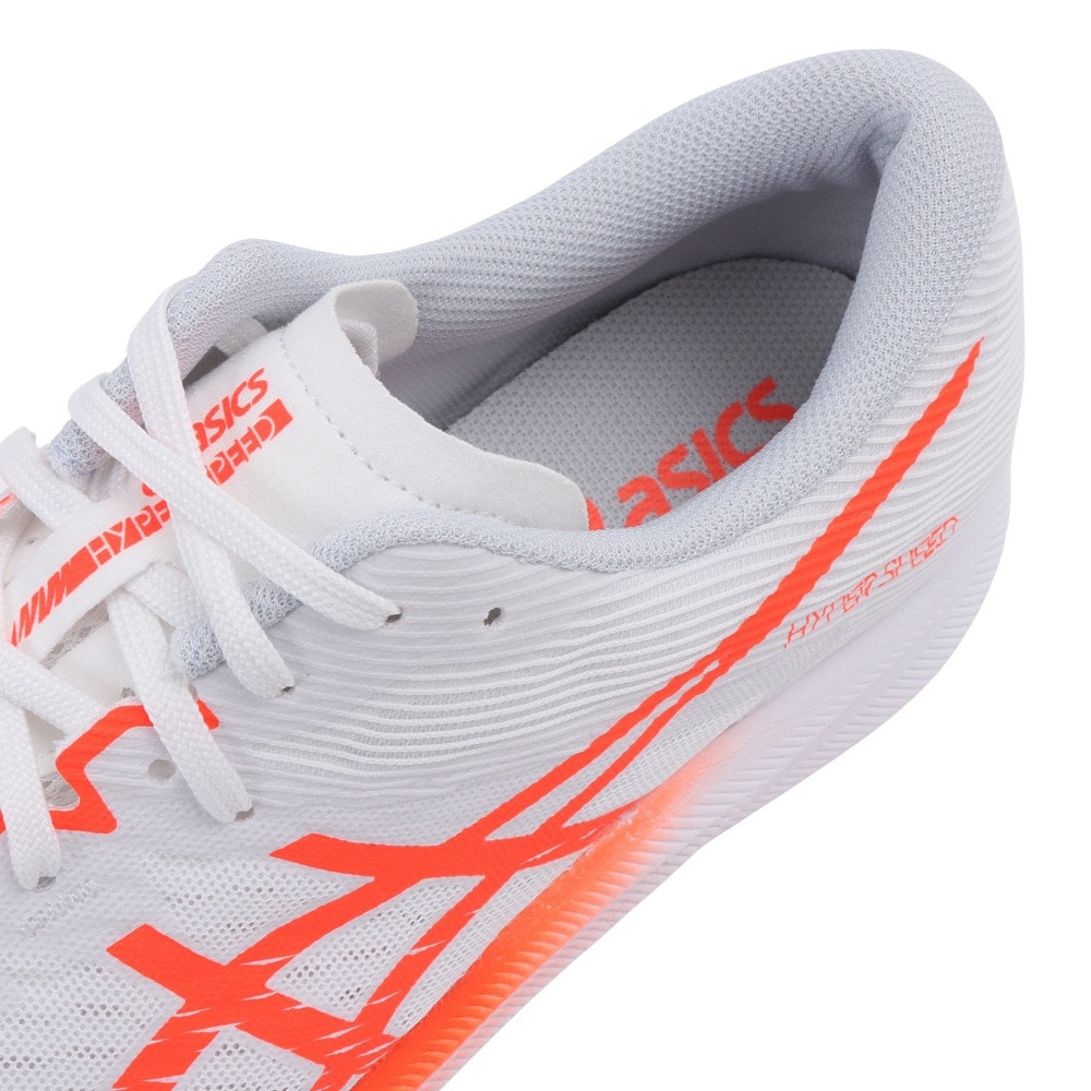 アシックス（ASICS）（メンズ）ランニングシューズ ハイパースピード3 ホワイト レッド 1011B701.101 スニーカー トレーニング 部活 軽量 