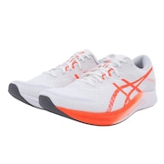 アシックス（ASICS）（メンズ）ランニングシューズ ハイパースピード3 ホワイト レッド 1011B701.101 スニーカー トレーニング 部活 軽量 