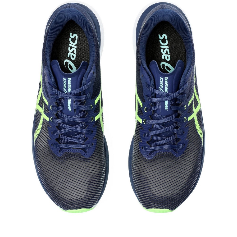 アシックス（ASICS）（メンズ）ランニングシューズ マジックスピード3 ブルー グリーン 1011B703.401 スニーカー トレーニング スポーツ 部活 