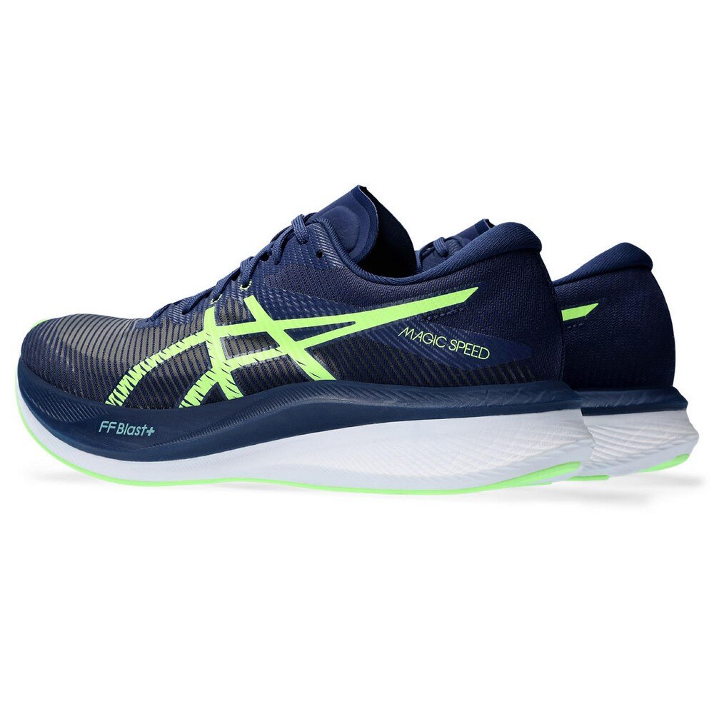アシックス（ASICS）（メンズ）ランニングシューズ マジックスピード3 ブルー グリーン 1011B703.401 スニーカー トレーニング スポーツ 部活 