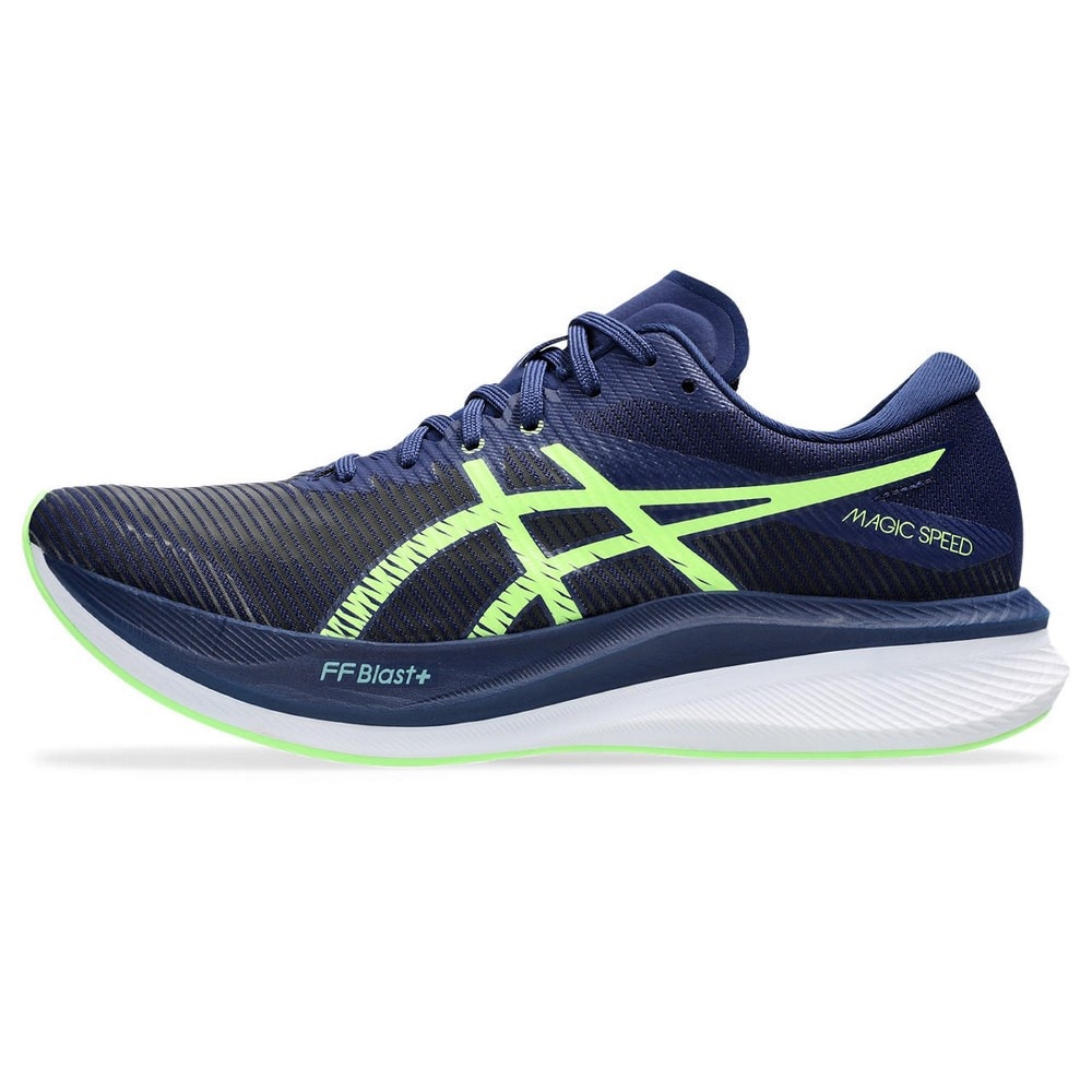 アシックス（ASICS）（メンズ）ランニングシューズ マジックスピード3 ブルー グリーン 1011B703.401 スニーカー トレーニング スポーツ 部活 