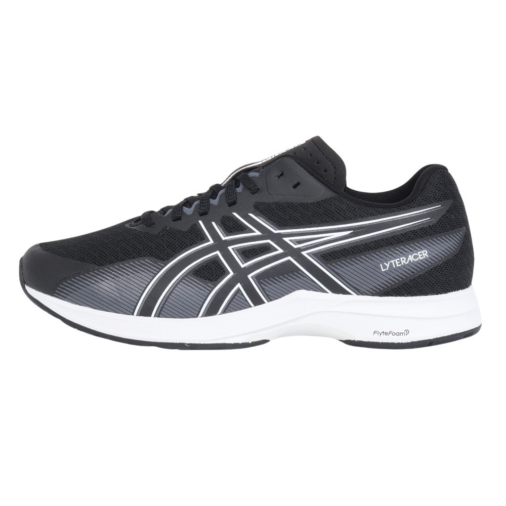 アシックス（ASICS）（メンズ）ランニングシューズ ライトレーサー5ワイド ブラック ホワイト 1011B902.001 スニーカー トレーニング 部活