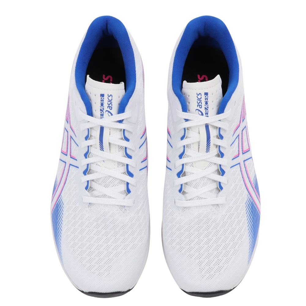 アシックス（ASICS）（メンズ）ランニングシューズ ライトレーサー5 ホワイト ブルー 1011B903.100 スニーカー トレーニング 部活 軽量 