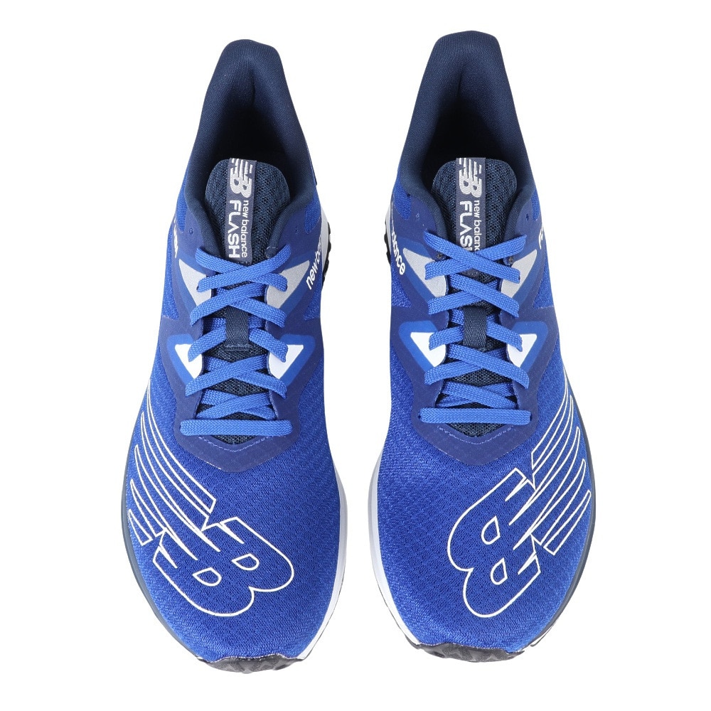 ニューバランス（new balance）（メンズ）ランニングシューズ ダイナソフトフラッシュv6 ブルー MFLSHBG6D スニーカー トレーニング 部活 軽量 耐久性