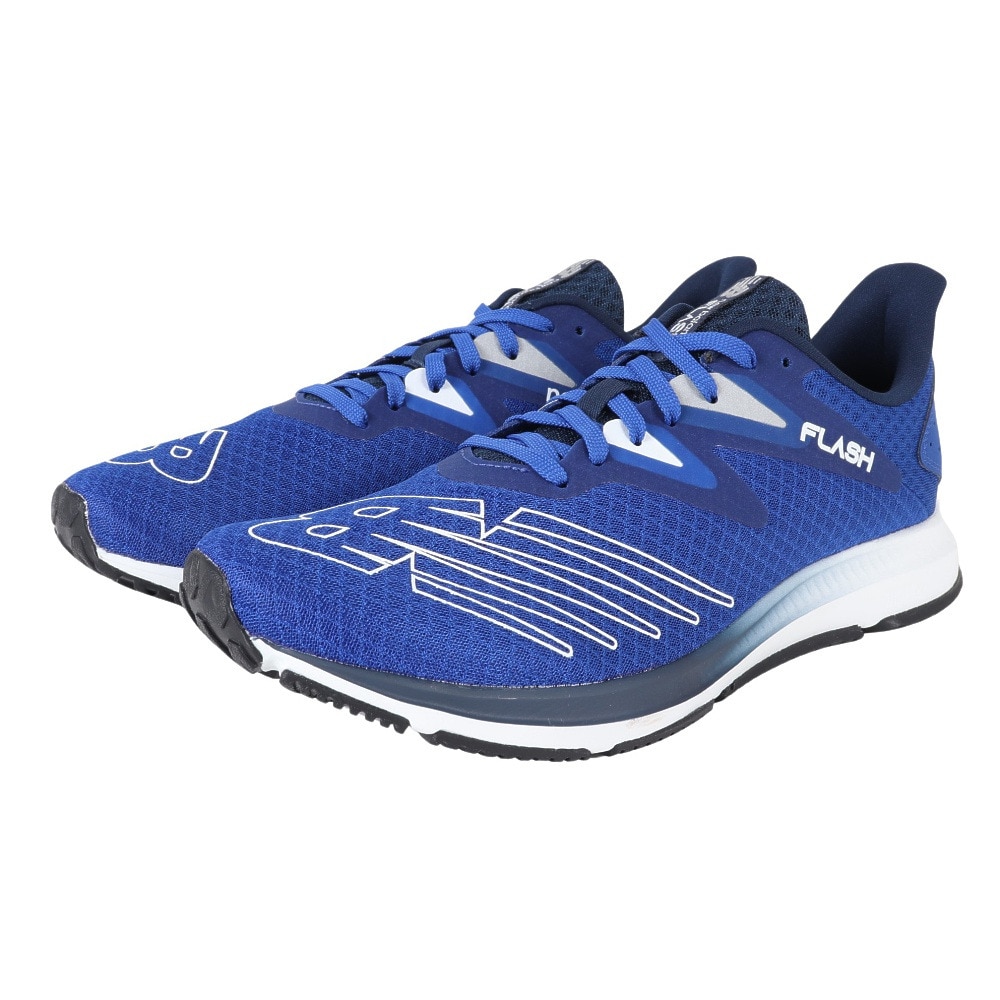 ニューバランス（new balance）（メンズ）ランニングシューズ ダイナソフトフラッシュv6 ブルー MFLSHBG6D スニーカー トレーニング 部活 軽量 耐久性