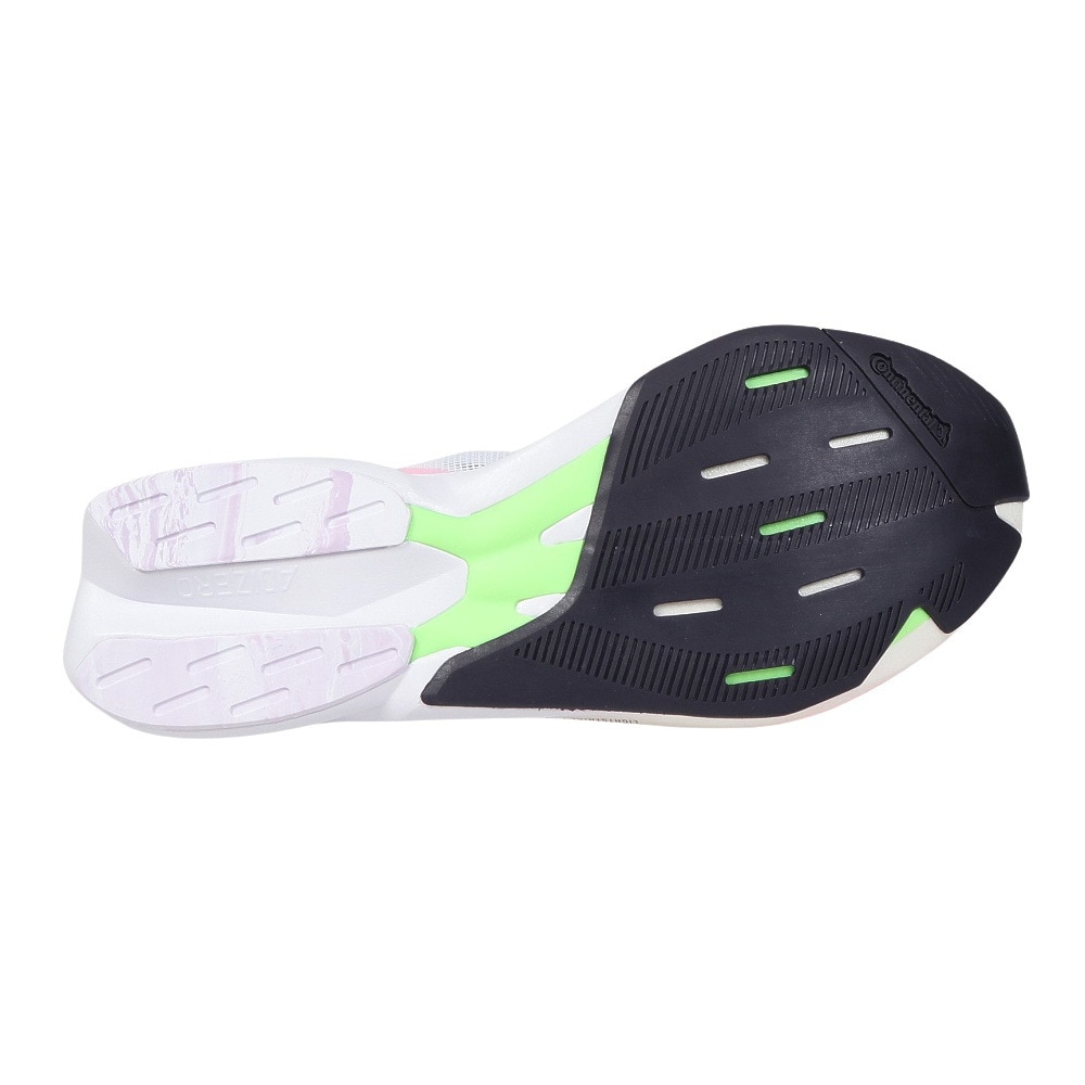 アディダス（adidas）（メンズ）ランニングシューズ アディゼロジャパン8 ホワイト レッド ID3630 スニーカー トレーニング 軽量 耐久性 部活 マラソン