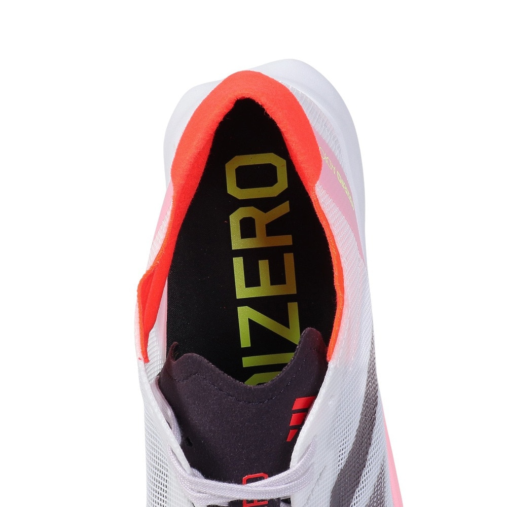 アディダス（adidas）（メンズ）ランニングシューズ アディゼロジャパン8 ホワイト レッド ID3630 スニーカー トレーニング 軽量 耐久性 部活 マラソン