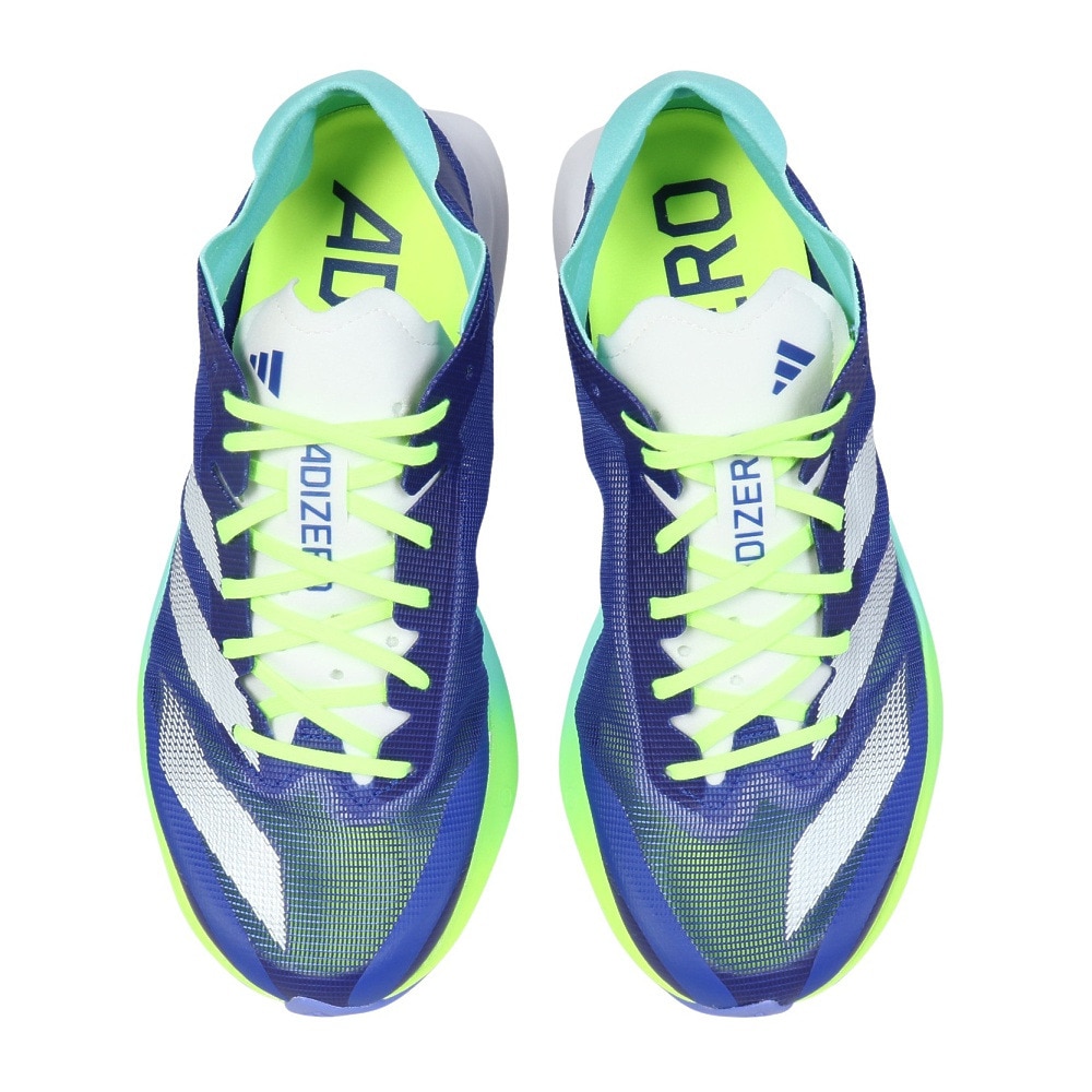 アディダス（adidas）（メンズ）ランニングシューズ アディゼロジャパン8M ブルー ID3631 スニーカー トレーニングシューズ 部活 通気性 軽量