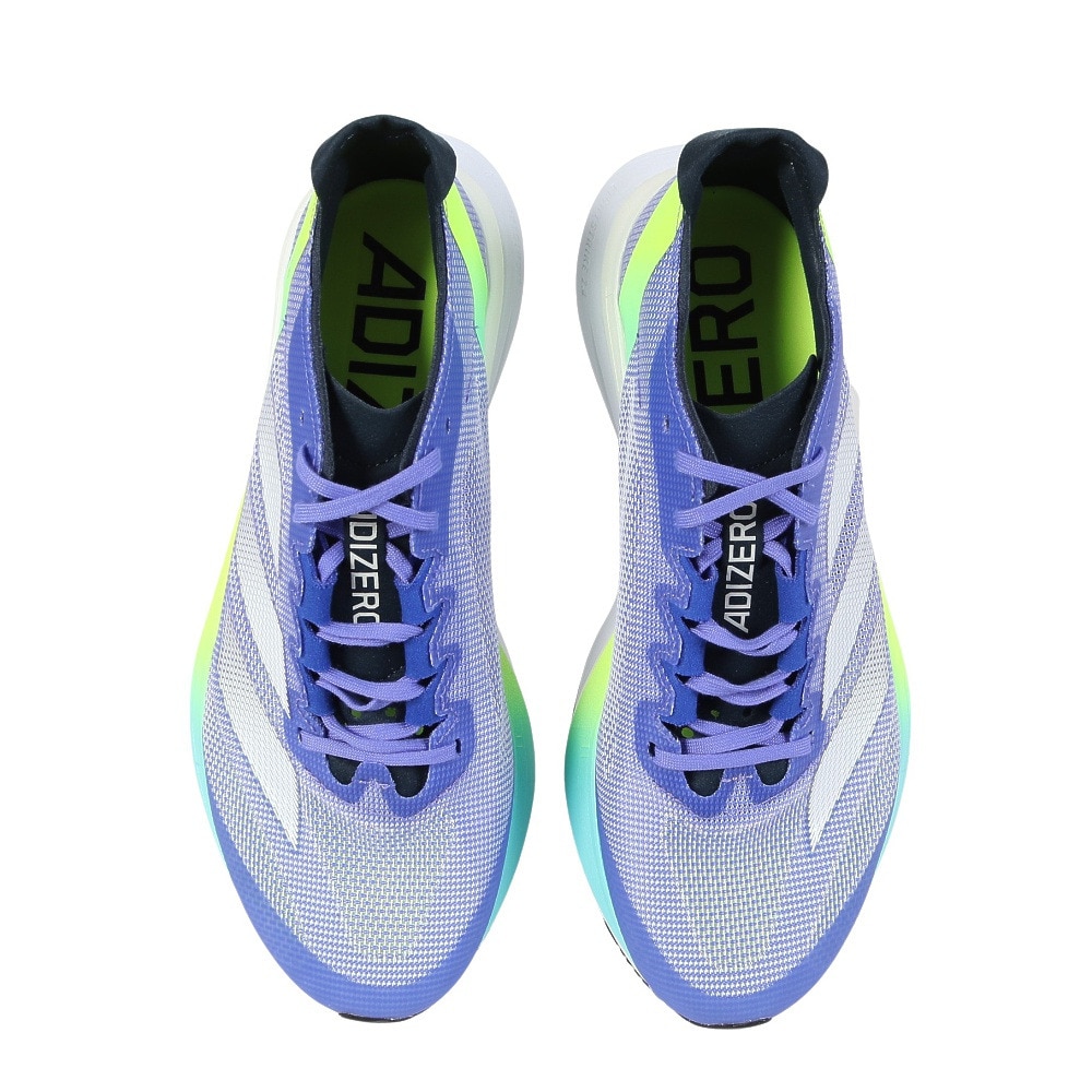アディダス（adidas）（メンズ）ランニングシューズ アディゼロボストン12M ブルー IF9211 スニーカー トレーニングシューズ 部活  クッショニング  軽量