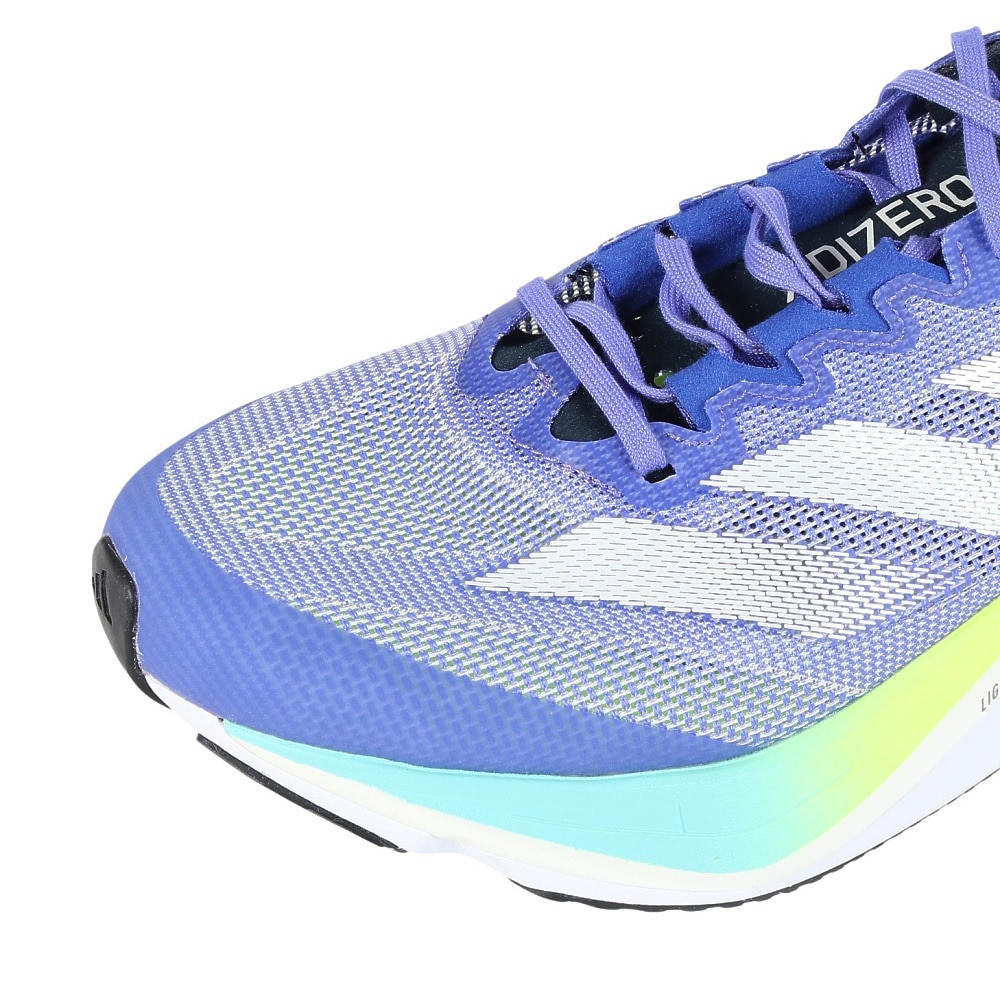 アディダス（adidas）（メンズ）ランニングシューズ アディゼロボストン12M ブルー IF9211 スニーカー トレーニングシューズ 部活  クッショニング  軽量