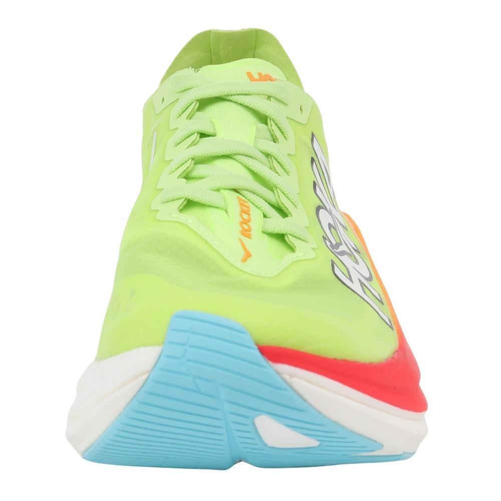 ホカ（HOKA）（メンズ、レディース）ランニングシューズ ロケットX2 フラッシュイエロー 1127927-LCS スニーカー トレーニング 部活 軽量