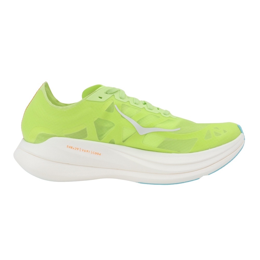 ホカ（HOKA）（メンズ、レディース）ランニングシューズ ロケットX2 フラッシュイエロー 1127927-LCS スニーカー トレーニング 部活 軽量