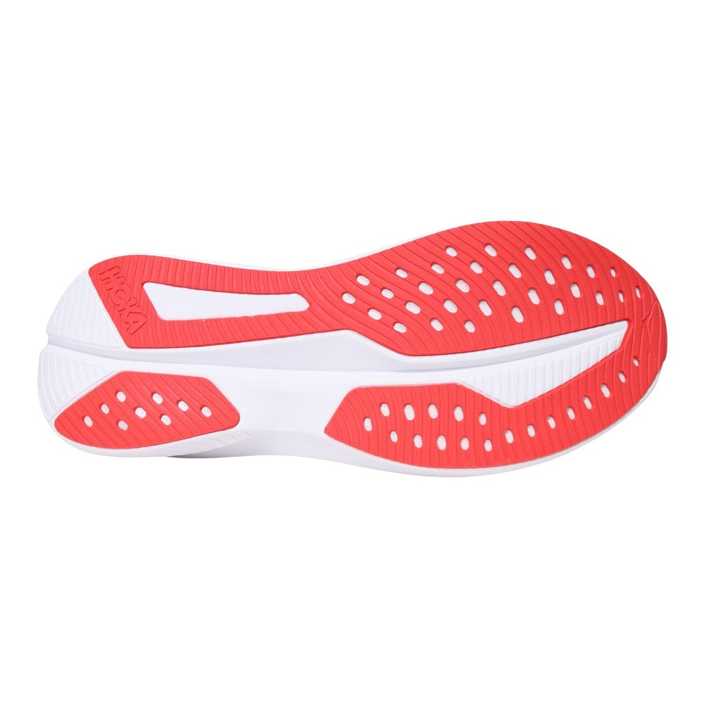 ホカ（HOKA）（メンズ）ランニングシューズ マッハ6 ホワイト オレンジ 1147790-WLR スニーカー トレーニングシューズ 部活 レース 軽量 反発性